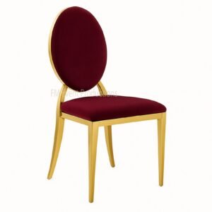 Gold Dior Burgundy Chair Rental