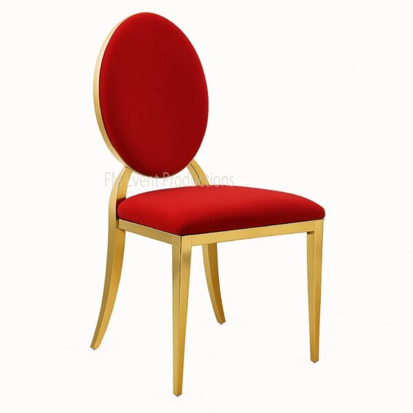 Gold Dior Red Chair Rental
