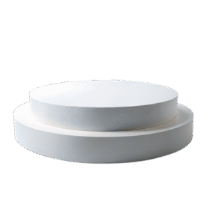White Portable Round Stage Rental