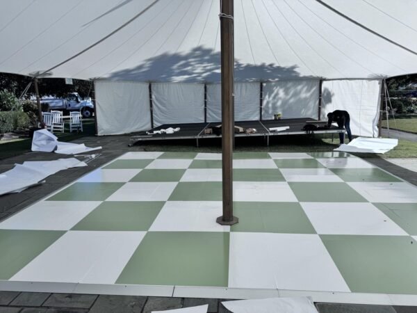 Checkered Dance Floor Wrap - White & any Color Option (Black, Pink, Gold etc.) - Image 4