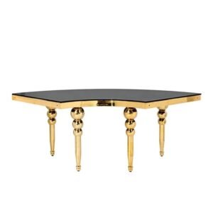 Half Moon Serpentine Table Rental