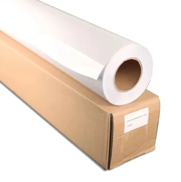 30” x 100’, Gloss White Removable Vinyl Roll Floor Wrap - Image 4
