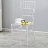 Transparent Lucite Chiavari Chairs for Outdoor Ceremony