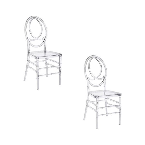 Clear & Transparent Resin Phoenix Chair for Sale - Image 5